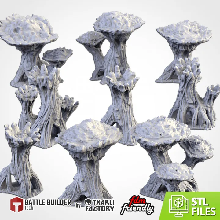 Txarli - Décors Science Fiction - Arbres Xenos (Style 1, 28mm)