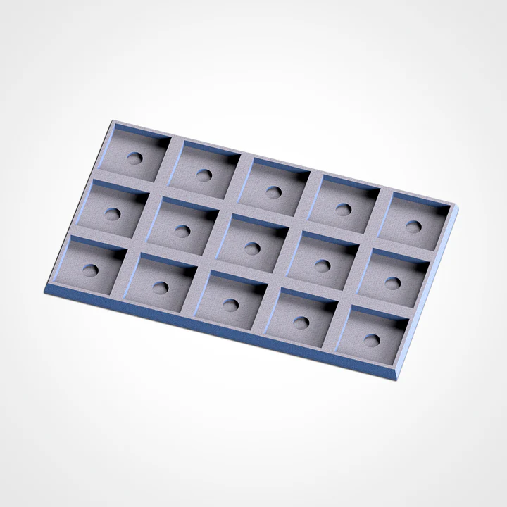 Plateaux de mouvement adaptateur 25/25 vers 30/30 (taille au choix) (4x1)