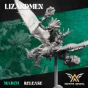 White angel - Hommes lezards - Shaman sur pterodactyle