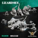 White angel - Hommes lezards - Lezard de feu (X3) avec servants (X3)