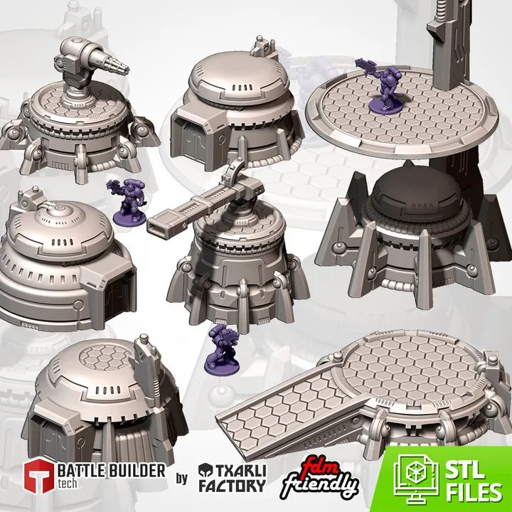 Txarli - Décors Science Fiction - Batiments Xenos 04 (Style 1, 28mm)