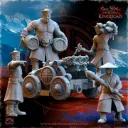 The Beholder miniatures- Astarii - Batterie de rocket avec servants et ogre