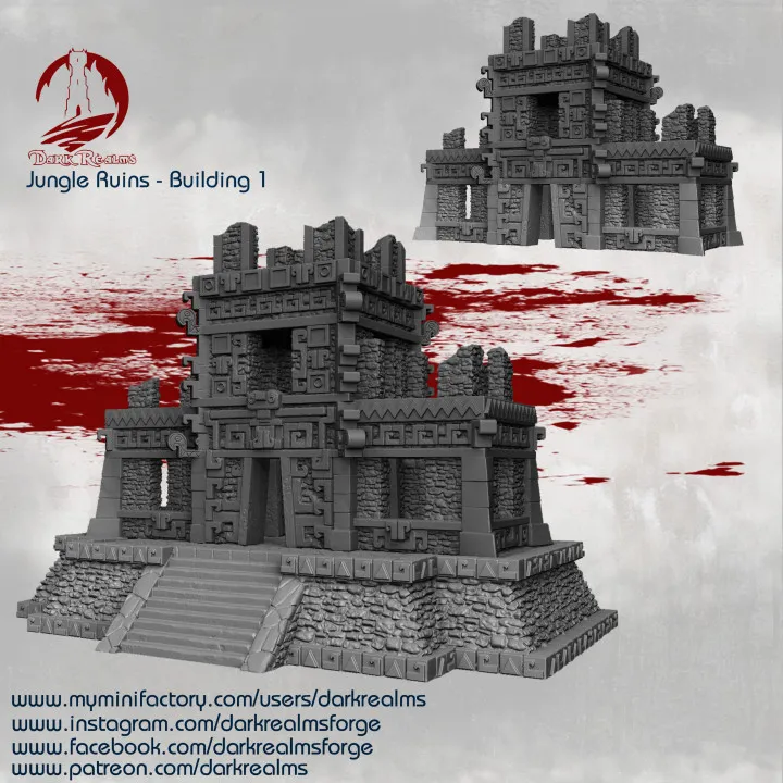 Dark realms - Jungle - Batiment 1 (28mm)
