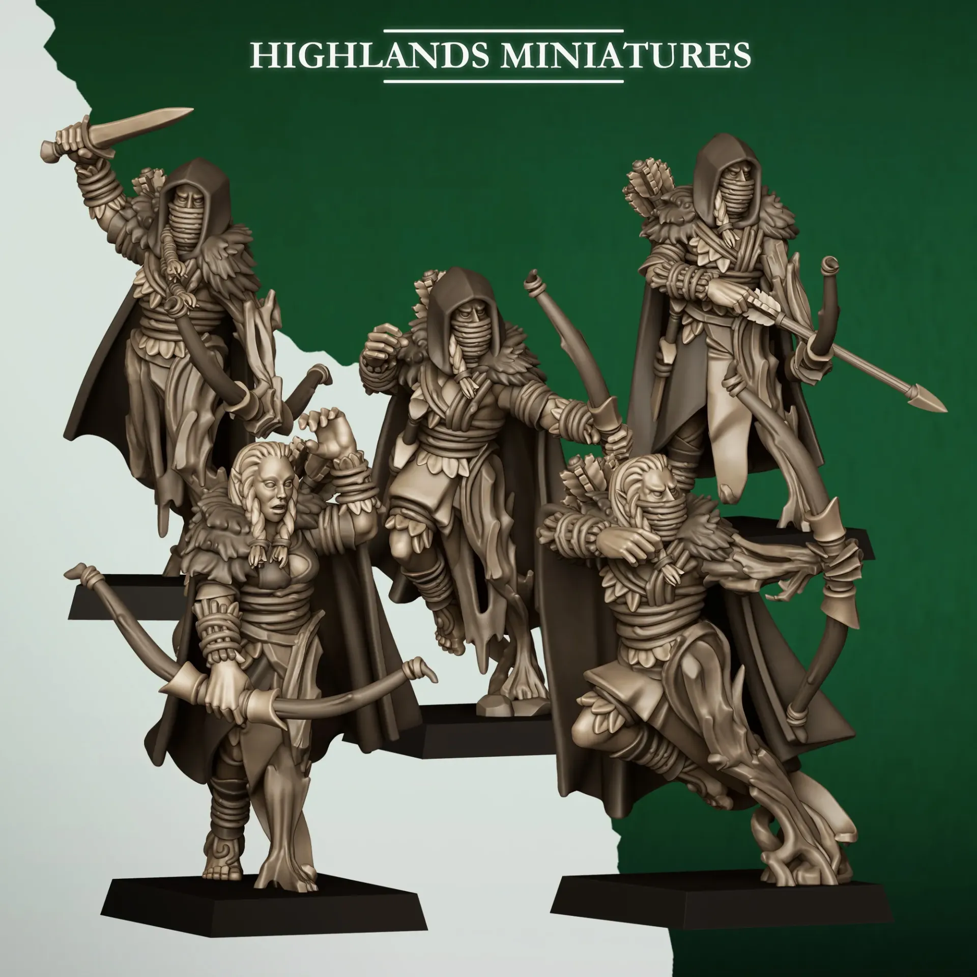 Highlands Miniatures - Elfes des bois - Eclaireurs