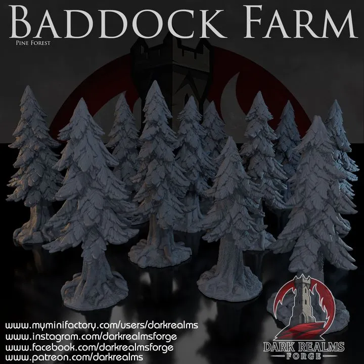 Dark realms - Baddock farm - Arbres / pins