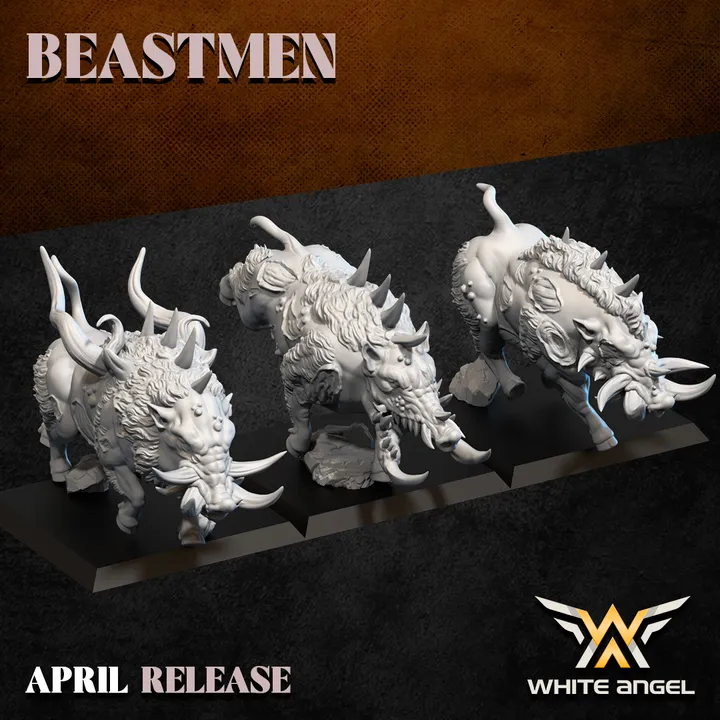 White angel - Hommes-bêtes - Sangliers (X3)