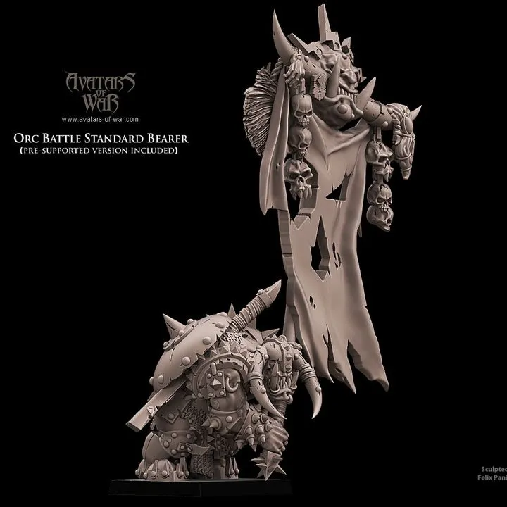 Avatars of War - Porte-étendard orc