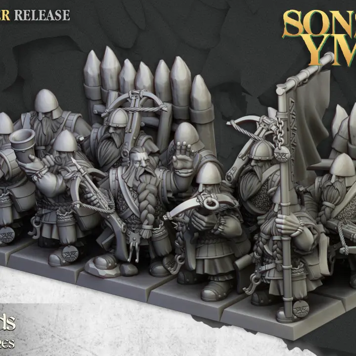 Highlands Miniatures - Unité d'arbalétriers nains