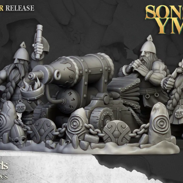 Highlands Miniatures - Artillerie naine - Lance flammes