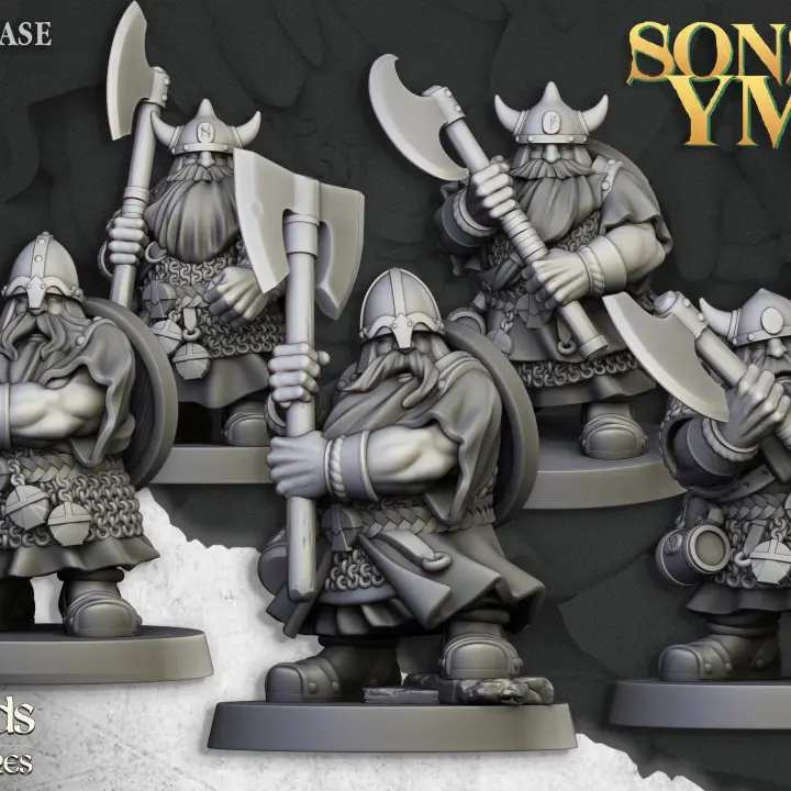 Highlands Miniatures - Guerriers nains arme à deux mains