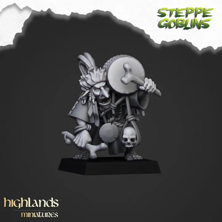 Highlands Miniatures - Shaman gobelin des steppes