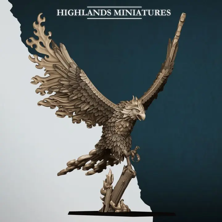 Highlands Miniatures - Phoenix de feu Haut elfe