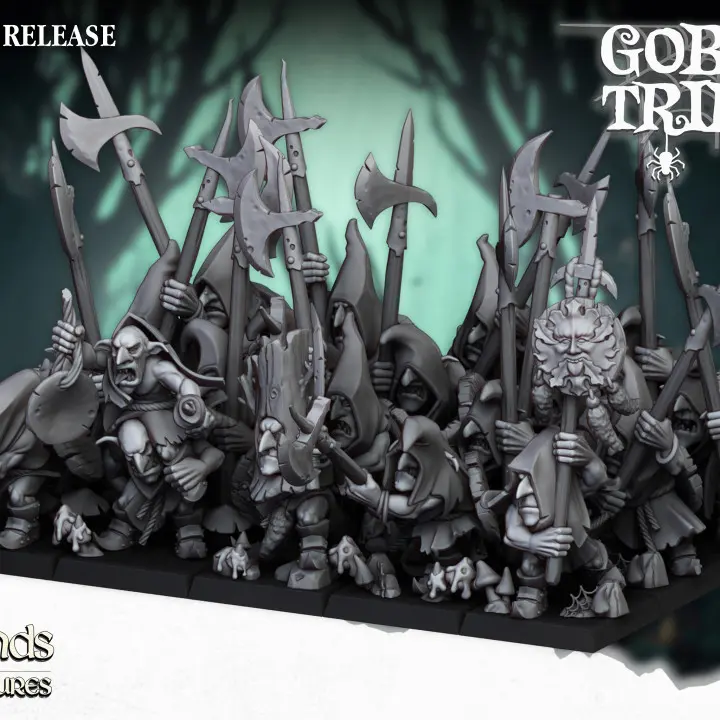 Highlands Miniatures - Gobelin nocturnes lances