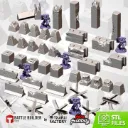 Txarli - Décors SF - Pack complet d'obstacles de champs de bataille