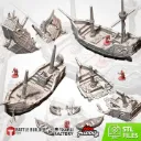 Txarli - Décors Fantasy - Bateaux échoués