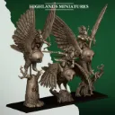 Highlands Miniatures - Elfes des bois - Chevaucheurs de grands hiboux (X3)