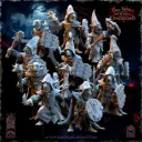 The Beholder miniatures- Gobelins - Guerriers gobelins nocturnes armes de base et boucliers