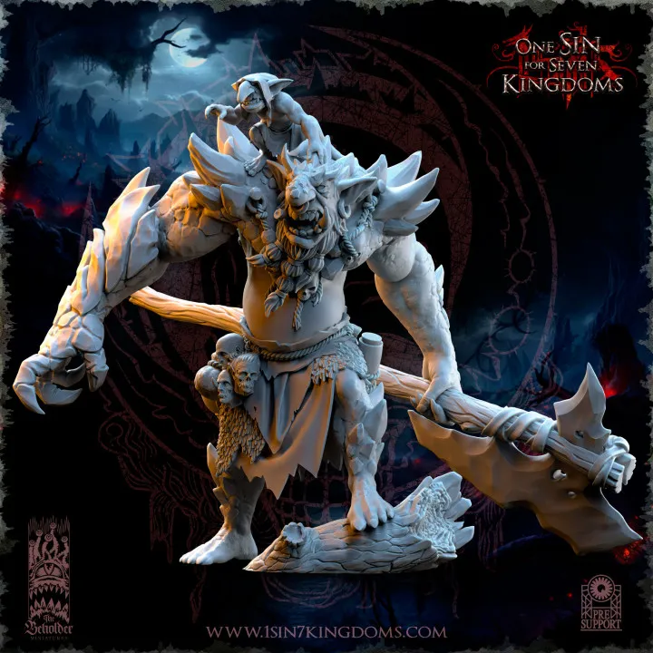 The Beholder miniatures- Gobelins - Troll géant