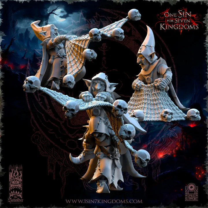 The Beholder miniatures- Gobelins - Lanceurs de filet X3