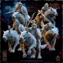 The Beholder miniatures- Gobelins - Gobelins sur loups avec lances et boucliers