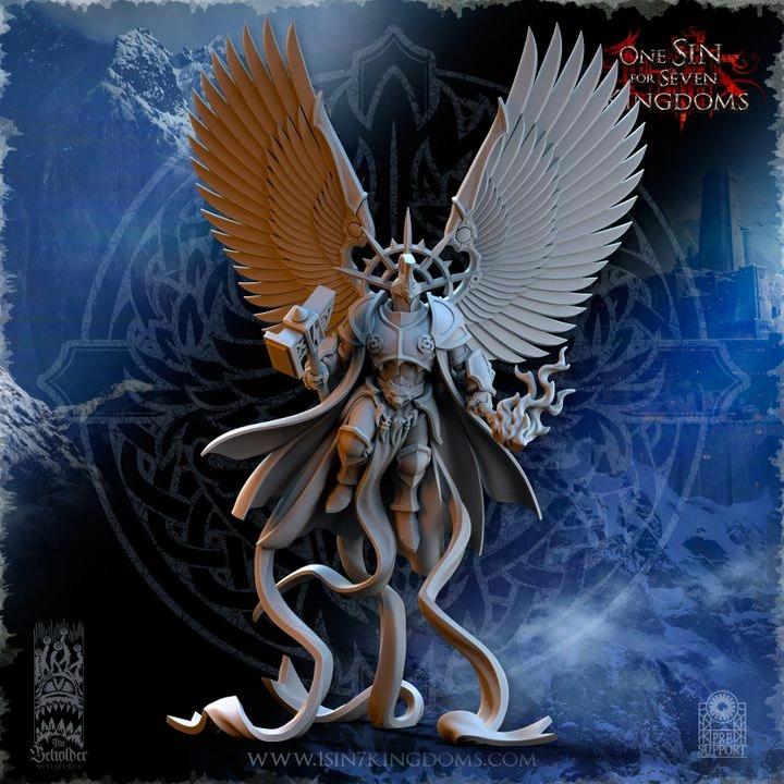 The Beholder miniatures- Stormwolves -  Lord Himneskur (Socle carré, 28mm)