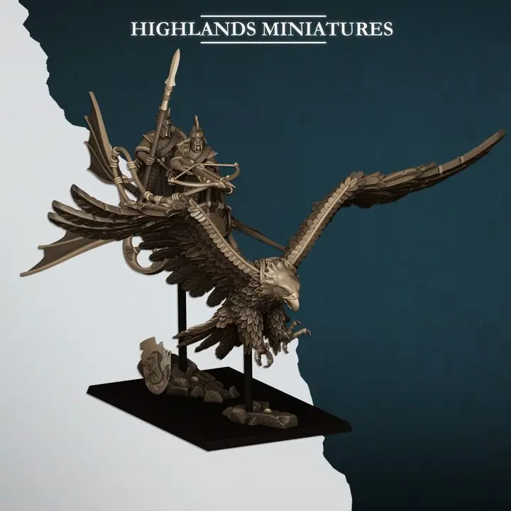 Highlands Miniatures - Hauts elfes chariot volant