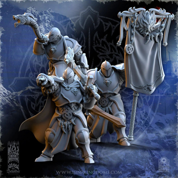 The Beholder miniatures- Stormwolves -  Ihsahn sorcier (Socle carré, 28mm)