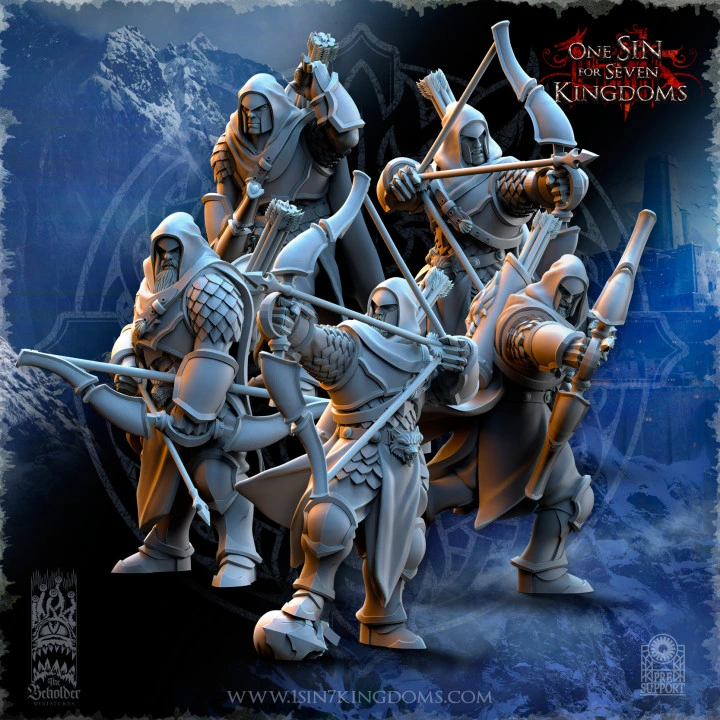 The Beholder miniatures- Stormwolves - Chasseurs (Socle carré, 28mm, Par 10)