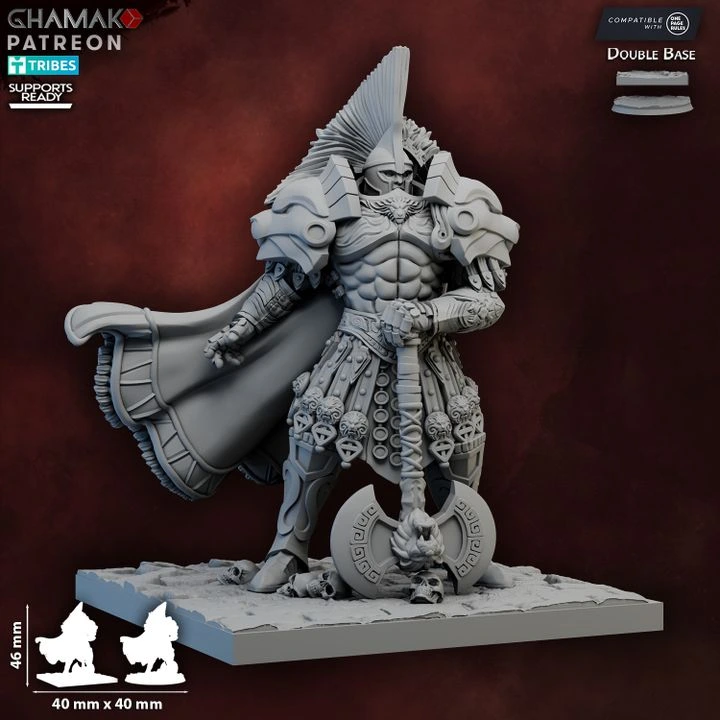 Ghamak - Spartans - La griffe du lion (Socle carré, 28mm)