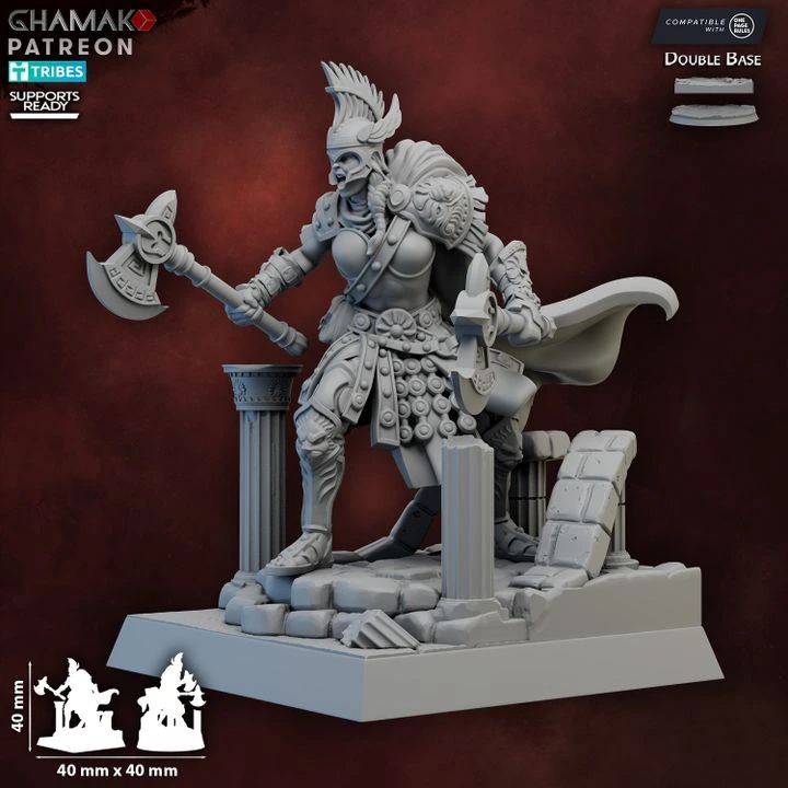 Ghamak - Spartans - Chasseuse Aegis (Socle carré, 28mm)