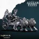 Highlands Miniatures - Hauts elfes char lions