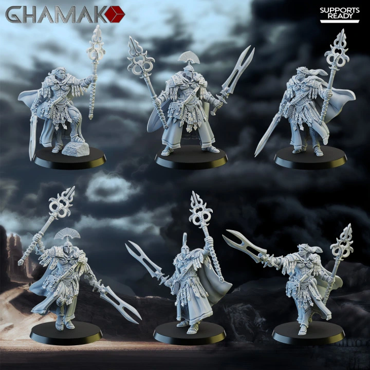 Ghamak - Spartans - invoker (x6) (Socle carré, 28mm)
