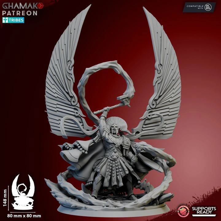 Ghamak - Spartans - Chosen (Socle carré, 28mm)