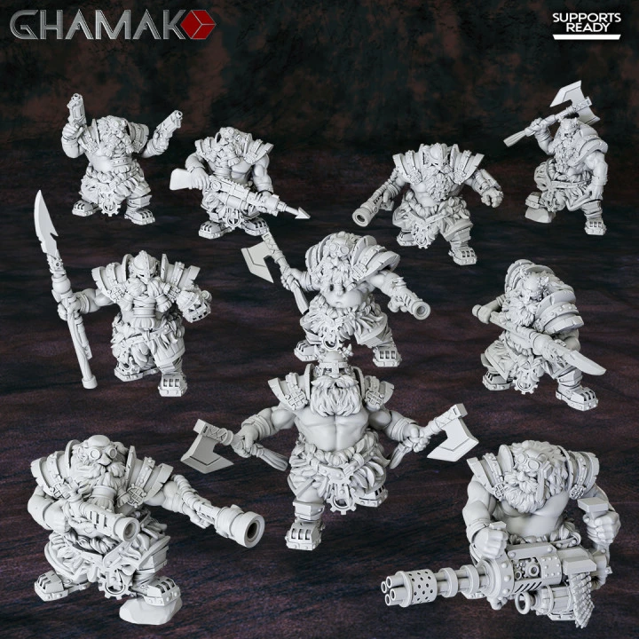 Ghamak - Fantasy - Runeriders (X10) (Socle carré, 28mm)