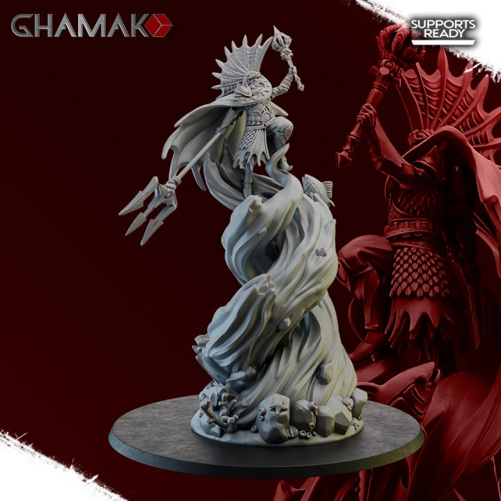 Ghamak - Fantasy - Abyss - The Sea Storm (Socle carré, 28mm)