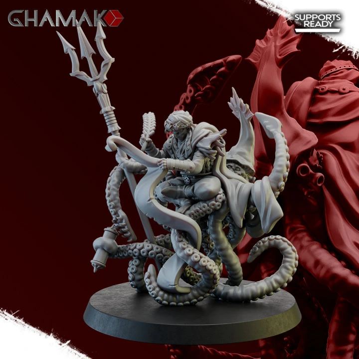Ghamak - Fantasy - Abyss - Yaris farseer (Socle carré, 28mm)