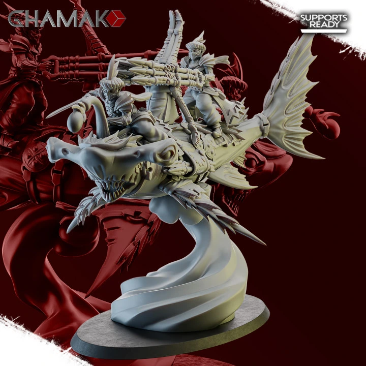 Ghamak - Fantasy - Abyss -  Abyss Predator (Socle carré, 28mm)