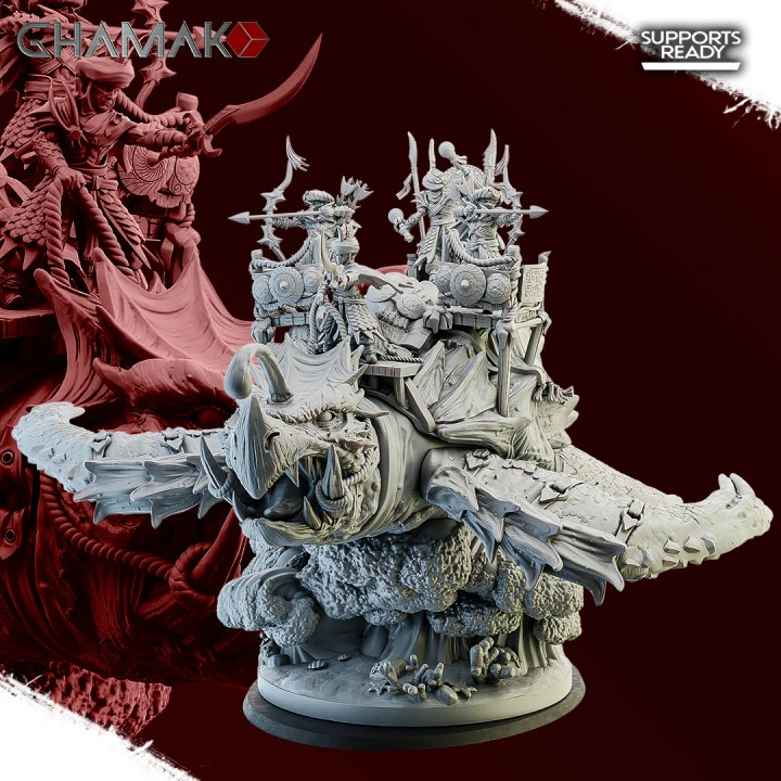 Ghamak - Fantasy - Abyss -  Abyssal elves Gamera (Socle carré, 28mm)