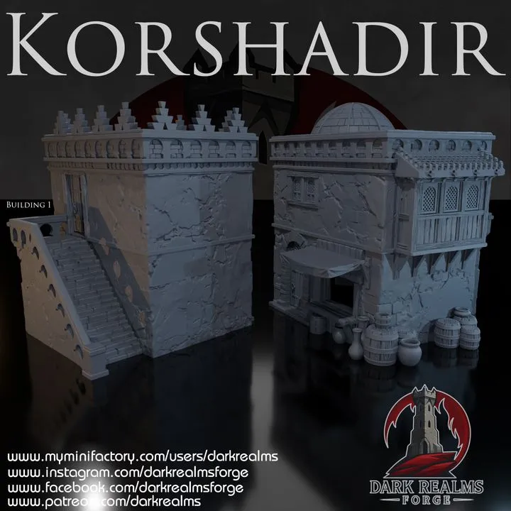 Dark realms - Korshadir - Batiment 1 (28mm, Style 1)