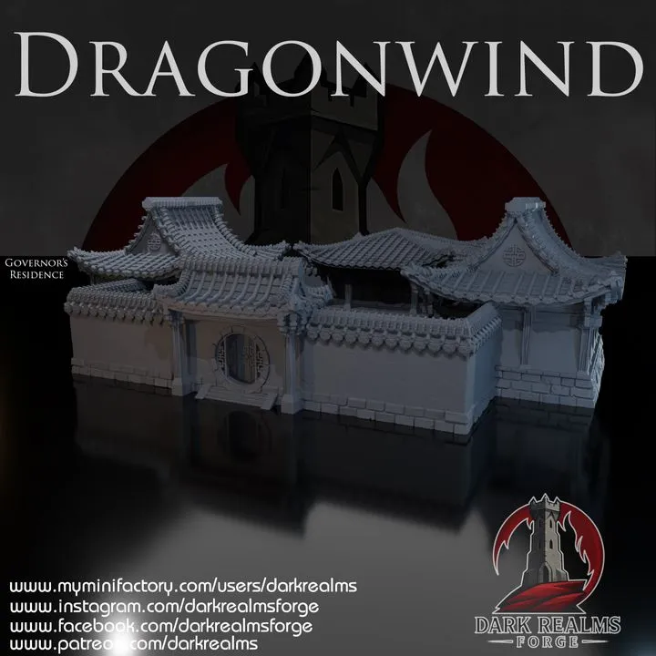 Dark realms - Dragonwind - Résidence du gouverneur (28mm)