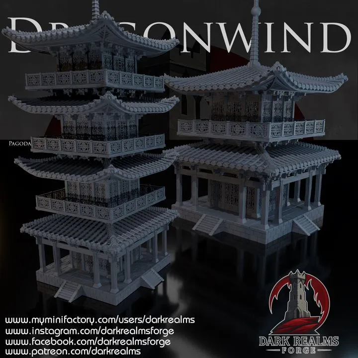Dark realms - Dragonwind - Pagode (28mm, Style 1)