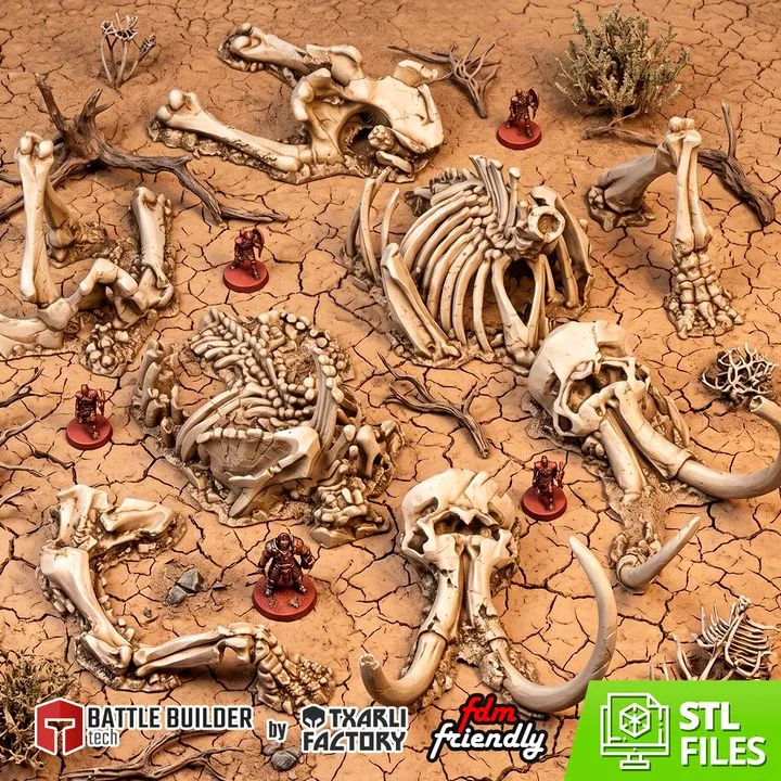 Txarli - Décors Fantasy - Os de Mammouth gigantesques (Style 1, 28mm)