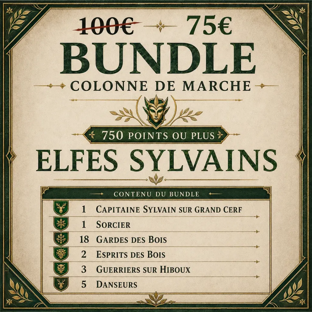 BUNDLE 750 POINTS ELFES SYLVAINS