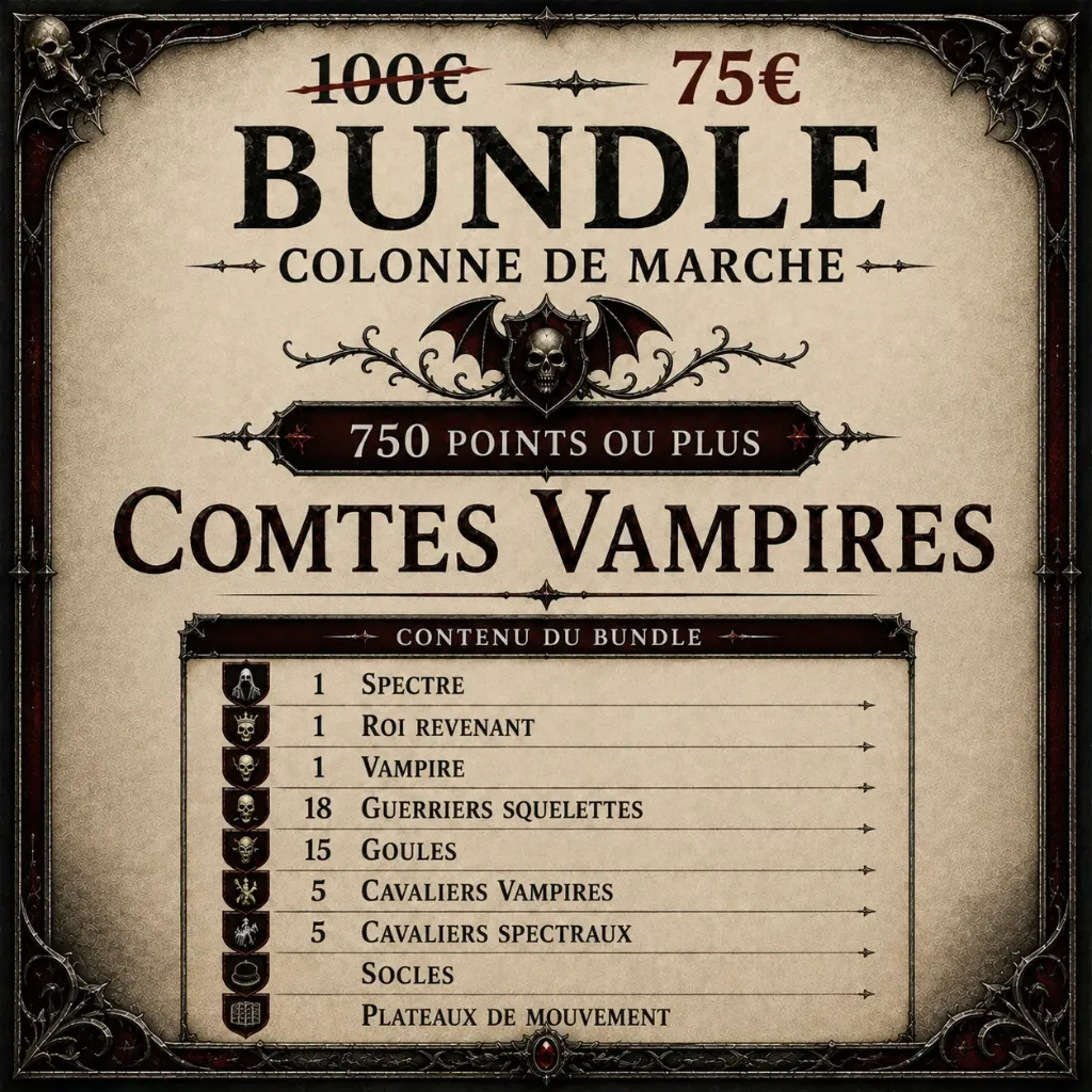 BUNDLE 750 POINTS VAMPIRES (28mm)