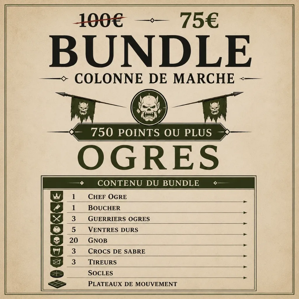 BUNDLE 750 POINTS OGRES (28mm)