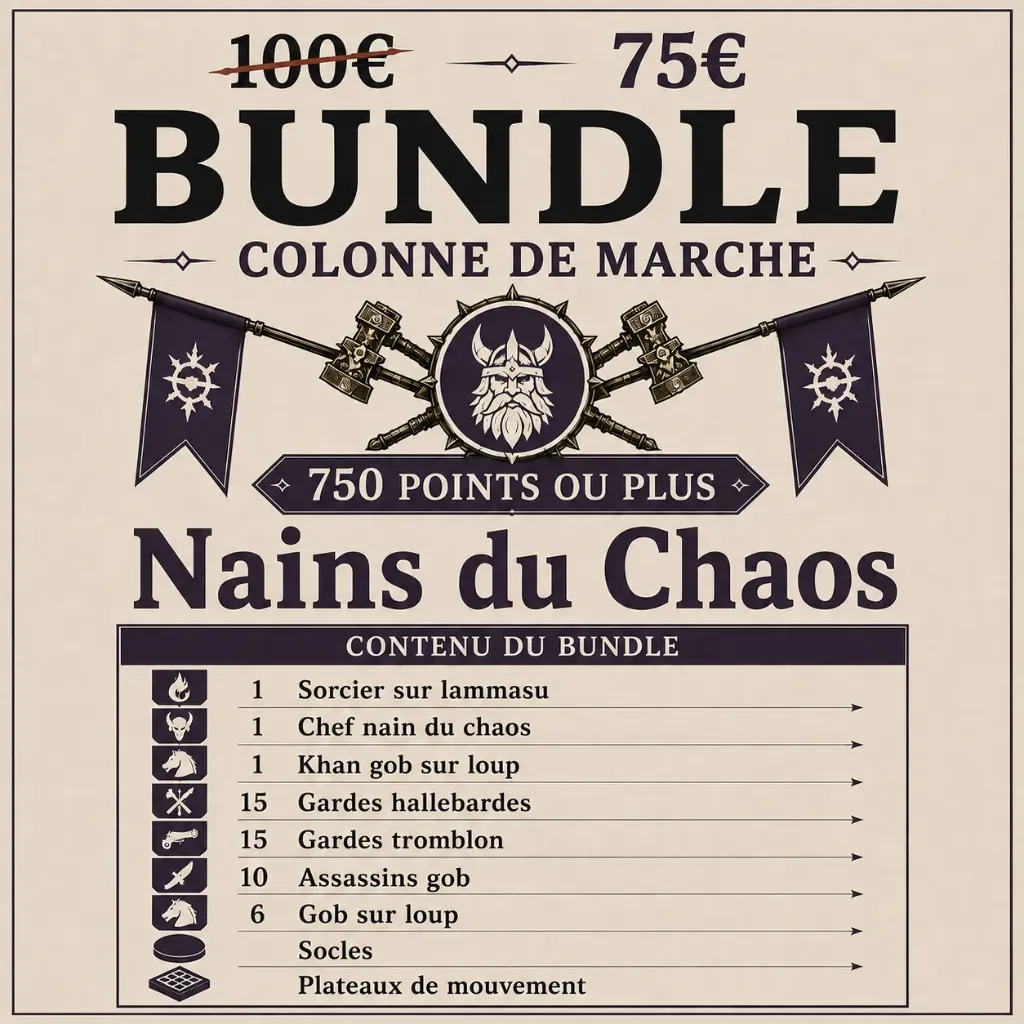 BUNDLE 750 POINTS NAINS CHAOTIQUES (28mm)