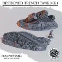 Diceverse - Décors - Tank détruit