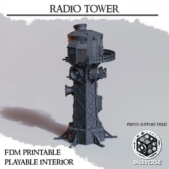 Diceverse - Décors - Tour Radio (intérieur jouable)