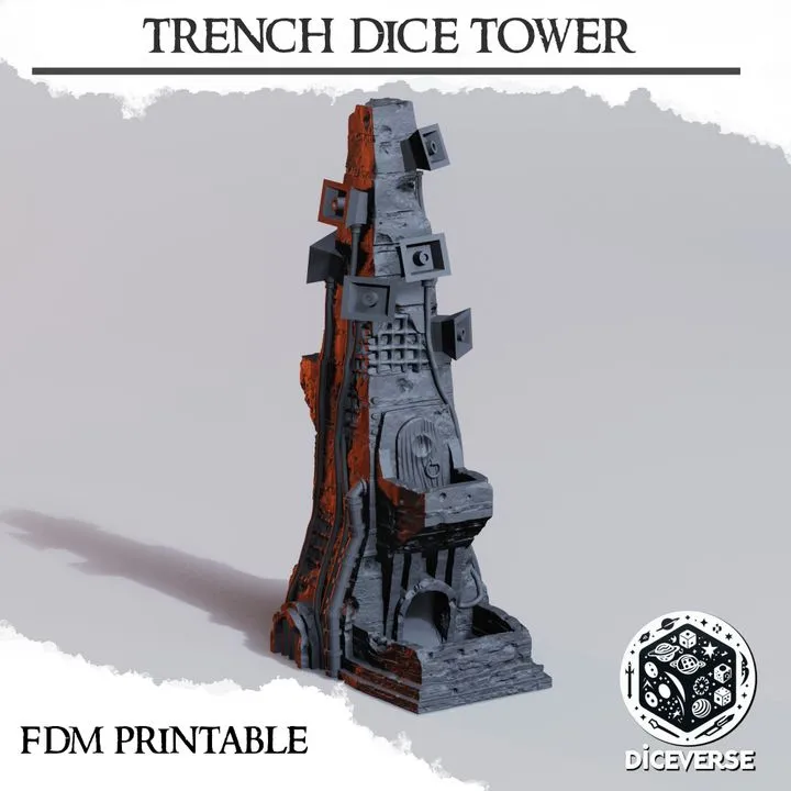 Diceverse - Décors - Tour à dès trench (28mm)