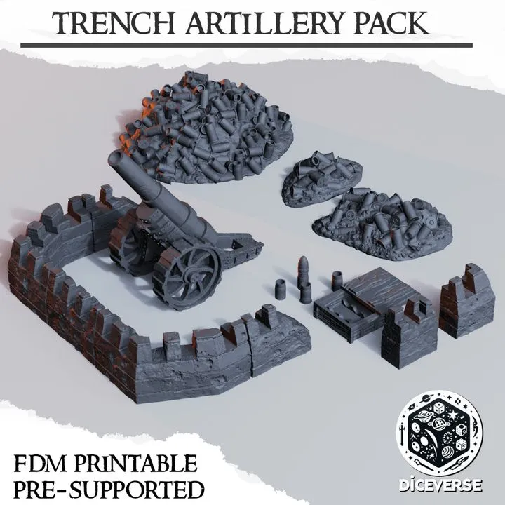 Diceverse - Décors - Set d'artillerie (28mm)
